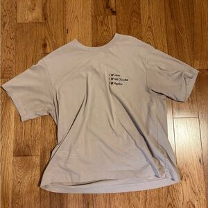 Uniqlo Light Beige Graphic Tee